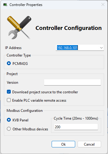 Configure the Controller