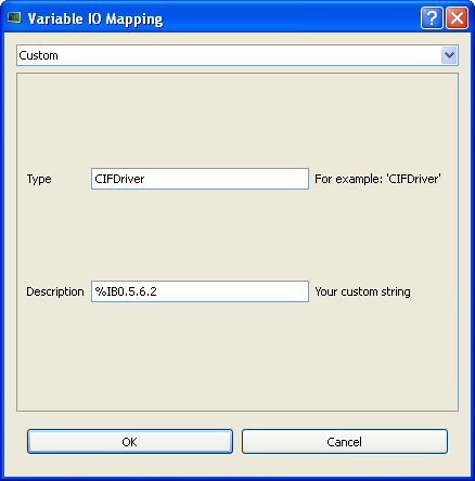 Variable I/O Mapping - Custom
