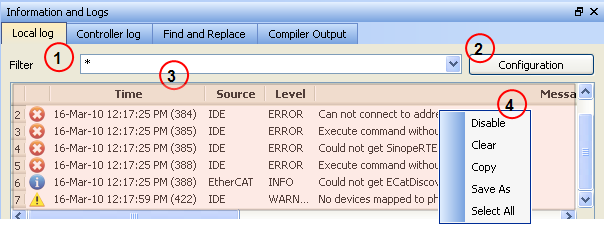 Log Messages