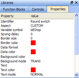 HMI Control Properties