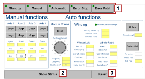 Internal Control Panel Internal HMI