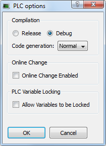 PLC Options - Online Change