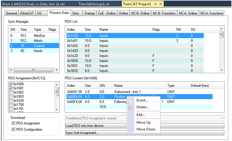 CANopen (FD) Process Data Object (PDO) Mapping Parameters 