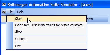 Start Device with the Run Time