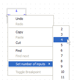 Set the Pins Number of the Block