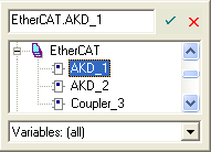 creating an EtherCAT variable