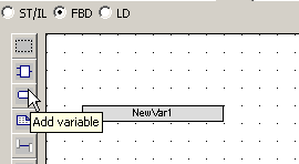 Add Variable in FBD Editor