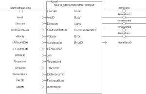 UDFB StepLimitSwitchFastInput: LD example